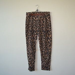 Leopard Print Ankle Pants